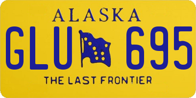 AK license plate GLU695