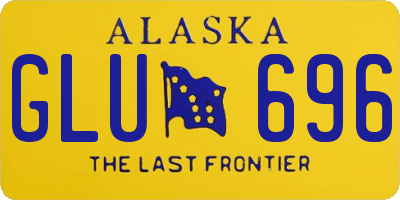 AK license plate GLU696