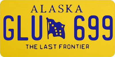 AK license plate GLU699