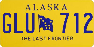 AK license plate GLU712