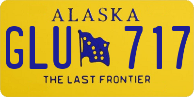 AK license plate GLU717