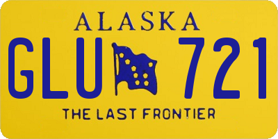 AK license plate GLU721