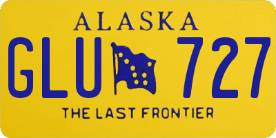 AK license plate GLU727