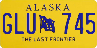 AK license plate GLU745