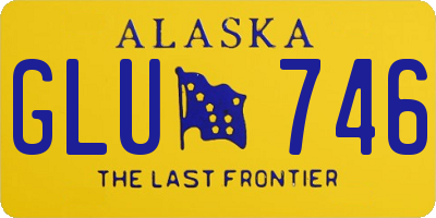 AK license plate GLU746