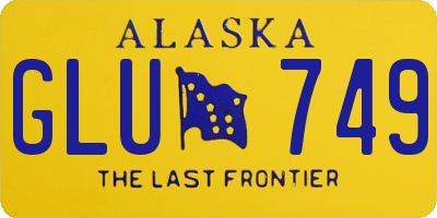 AK license plate GLU749