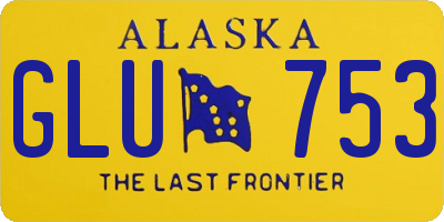 AK license plate GLU753