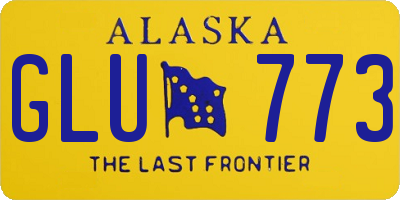 AK license plate GLU773