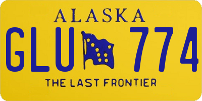 AK license plate GLU774