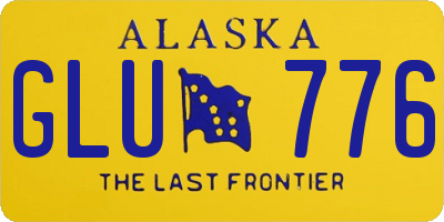 AK license plate GLU776