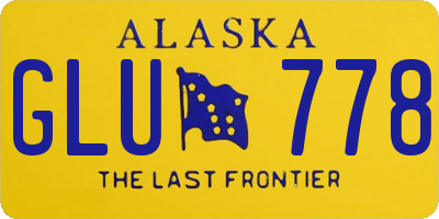 AK license plate GLU778