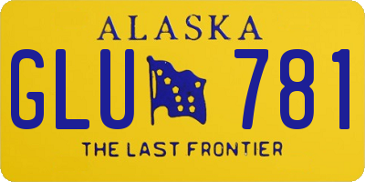 AK license plate GLU781