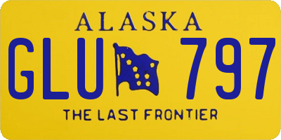 AK license plate GLU797