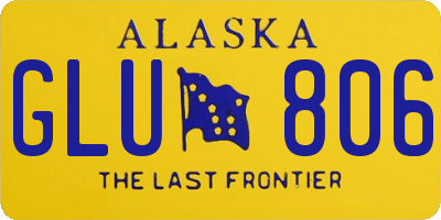 AK license plate GLU806