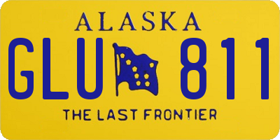 AK license plate GLU811