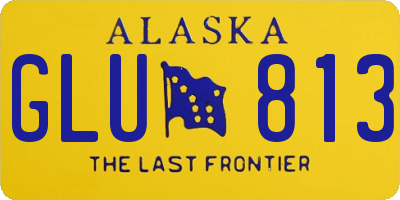 AK license plate GLU813