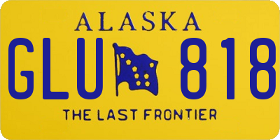 AK license plate GLU818