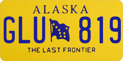 AK license plate GLU819