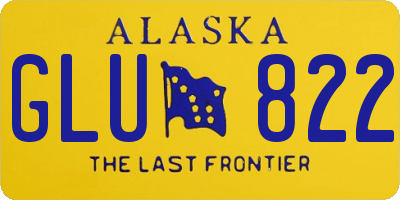 AK license plate GLU822