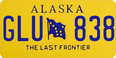 AK license plate GLU838