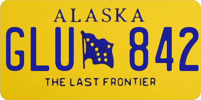 AK license plate GLU842