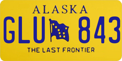 AK license plate GLU843