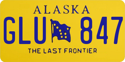 AK license plate GLU847