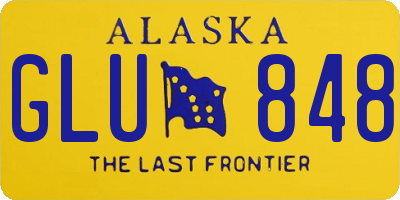 AK license plate GLU848
