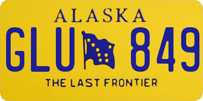 AK license plate GLU849