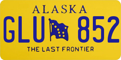 AK license plate GLU852