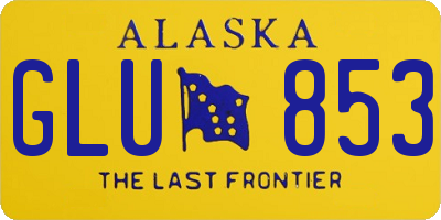 AK license plate GLU853