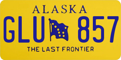 AK license plate GLU857