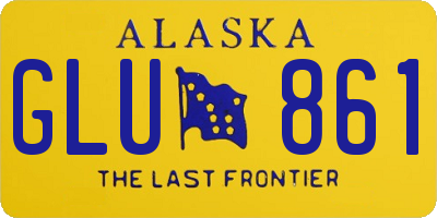 AK license plate GLU861