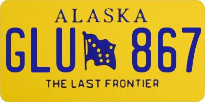 AK license plate GLU867