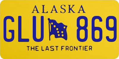 AK license plate GLU869