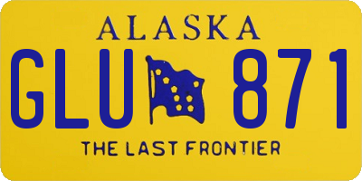 AK license plate GLU871