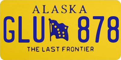 AK license plate GLU878