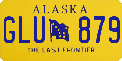 AK license plate GLU879