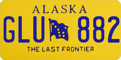 AK license plate GLU882