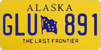 AK license plate GLU891