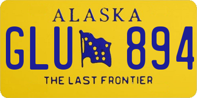AK license plate GLU894