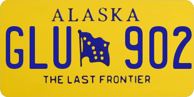 AK license plate GLU902