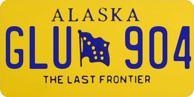 AK license plate GLU904