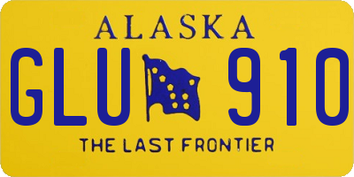 AK license plate GLU910