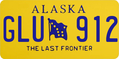 AK license plate GLU912