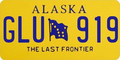 AK license plate GLU919