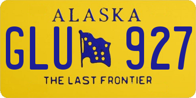 AK license plate GLU927