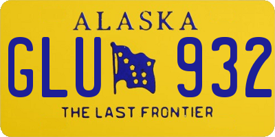 AK license plate GLU932