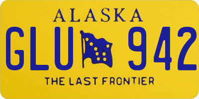 AK license plate GLU942