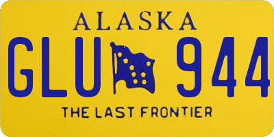 AK license plate GLU944